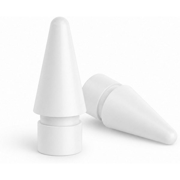 PlugUp Eingabestift Spitze für Apple Pencil 1. 2. Pro & USB-C Generation Ersatzspitze (Spar-Set, 2-St., 2-teilig) 2x Ersatzspitzen für Apple Pencil 1. Generatio