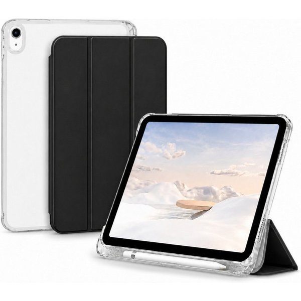 PlugUp Tablet-Hülle iPad Air 11" M4/M3/M2(2026/2025/2024), iPad Air 10,9" 5/4 Gen 2022/20 10,9/11 Zoll, iPad Air Hülle mit Stifthalter, dünn & transparente Rück