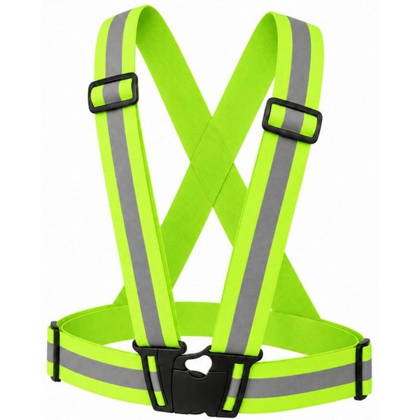 PlugUp Warnweste reflektierende Sicherheitsweste verstellbar für Joggen & Fahrradfahren Warnweste zum Fahrradfahren, Joggen & weitere Outdoor-Aktivitäten