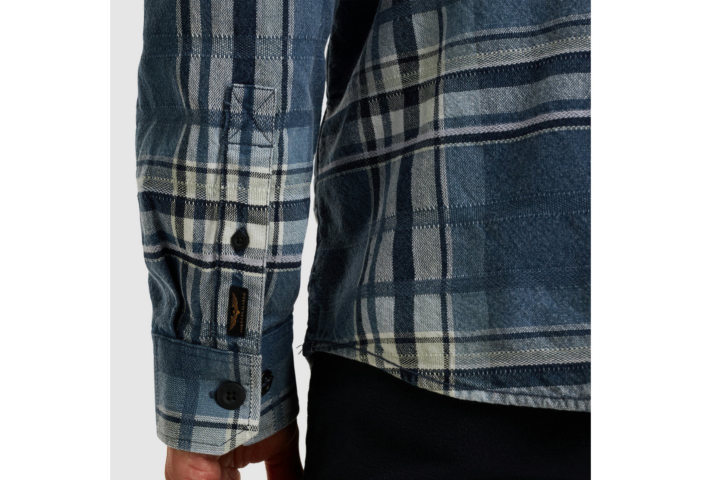 PME LEGEND Langarmhemd mit Karo Muster – Bild 4 von 5