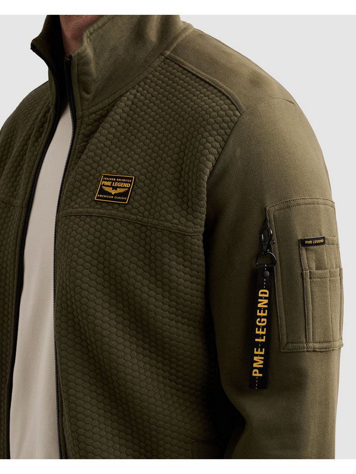 PME LEGEND Sweatjacke mit seitlichen Eingrifftaschen – Bild 5 von 5