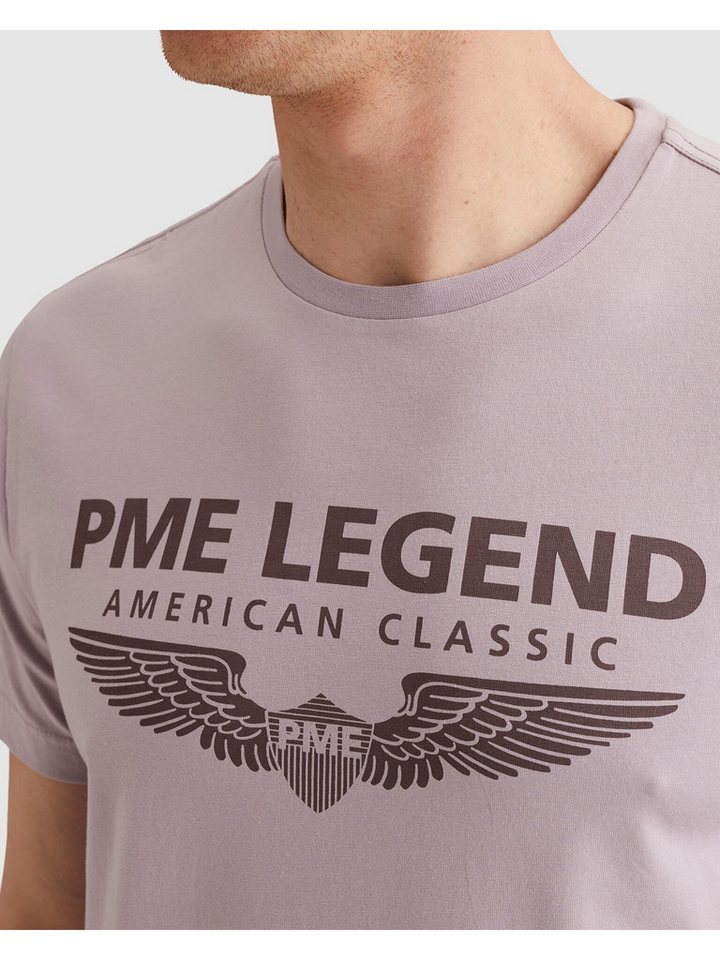 PME LEGEND T-Shirt mit eingefasstem Rundhalsausschnitt mit Rollkante – Bild 5 von 5