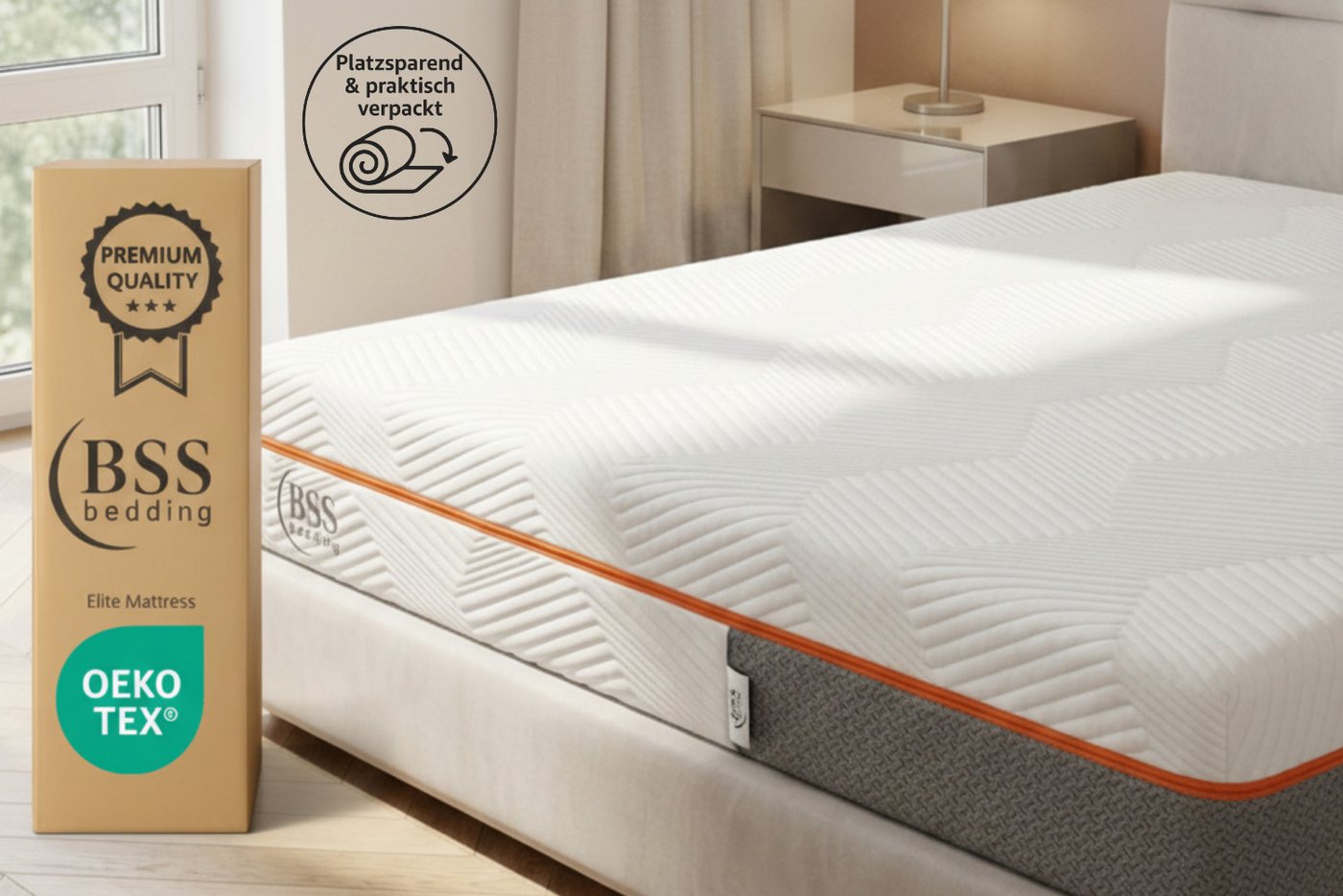 Kaltschaummatratze, 7 Zonen Wendematratze, Matratze Sale, Waschbarer Bezug, Pointhome, 22 cm hoch, (90x200 cm, Wendbare Kaltschaummatratze, Elite Matratze, Dopp – Bild 3 von 5