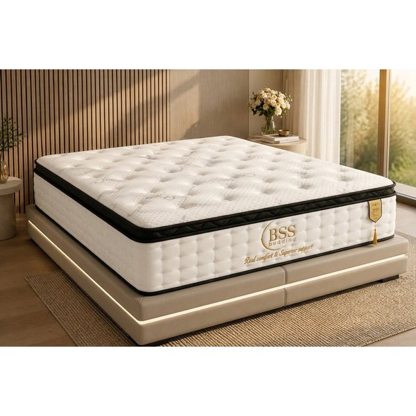 Taschenfederkernmatratze, 7-Zonen Federkernmatratze, Höhe 33 cm, H3, Topper, Pointhome, (90x200 cm, Hyper & Extra Komfort Schaum, Komfortschicht), Topper Integr