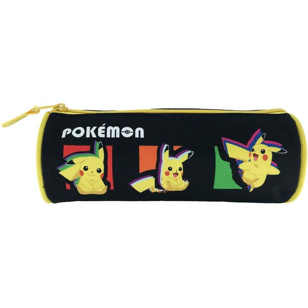 POKÉMON Federmäppchen Federmäppchen 23 × 8 × 8 cm rundes Mäppchen mit Reißverschluss