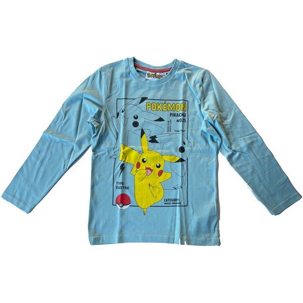 POKÉMON Langarmshirt in hellblau