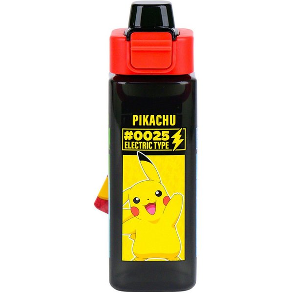 POKÉMON Trinkflasche, Kinderflasche mit Tragegriff & Klappdeckel 500 ml