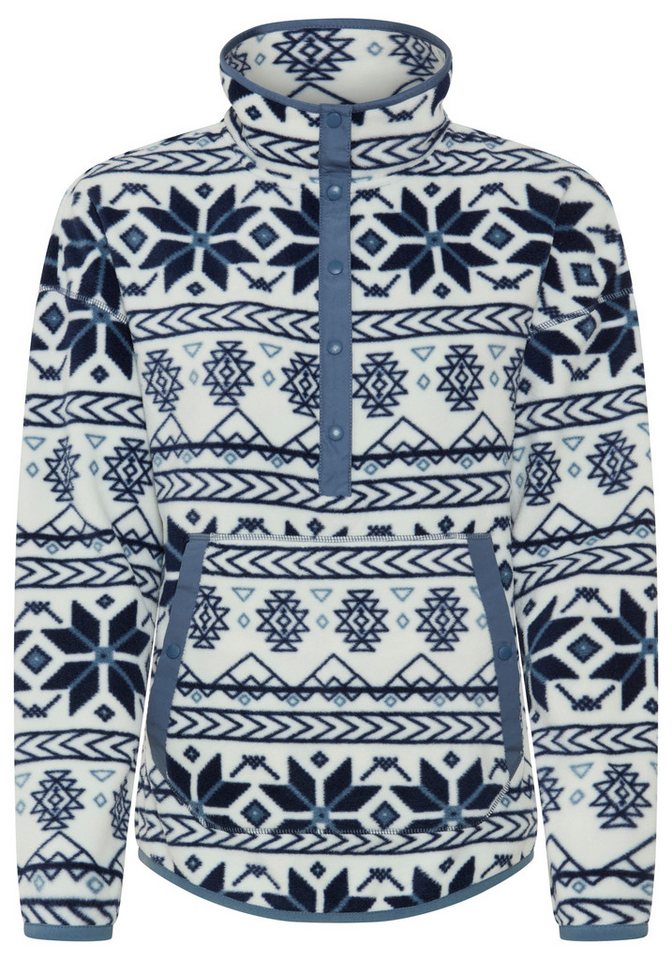 Polarino Fleecepullover mit Colourblocking-Optik, mit Kängurutasche, aus Fleecestoff – Bild 5 von 5