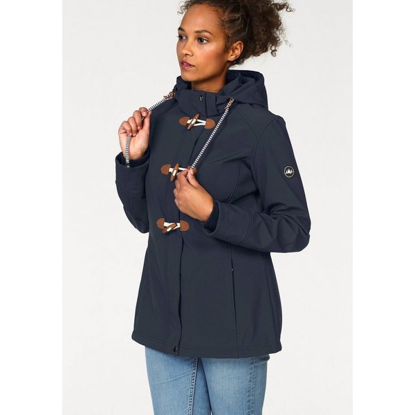Polarino Softshelljacke für Übergangszeiten, atmungsaktiv, winddicht, wasserabweisend