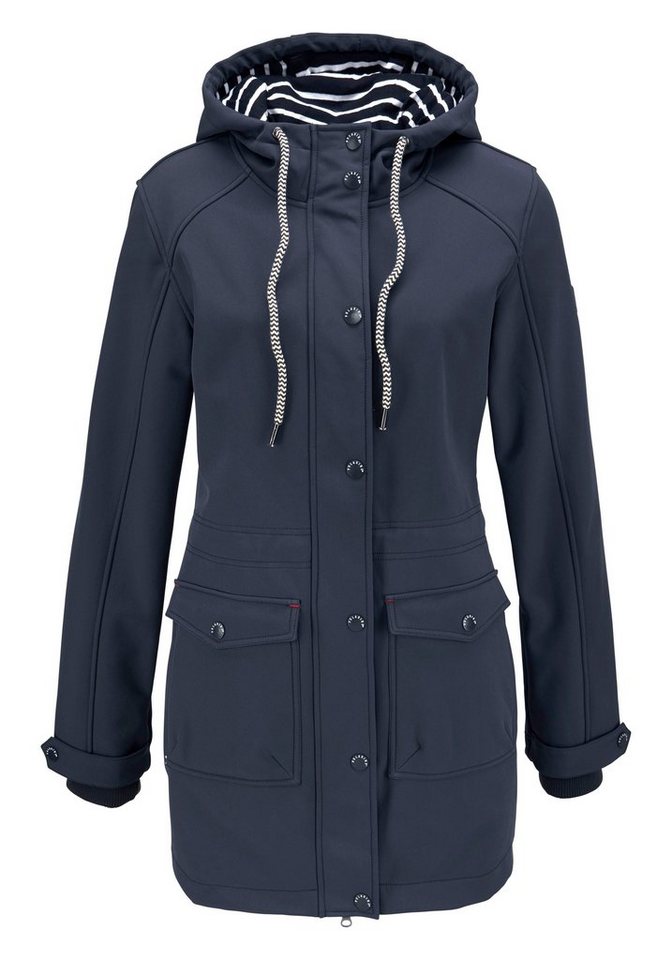 Polarino Softshellparka mit Fleece-Innenseite, aus Softshell, wasserabweisend, winddicht – Bild 4 von 5