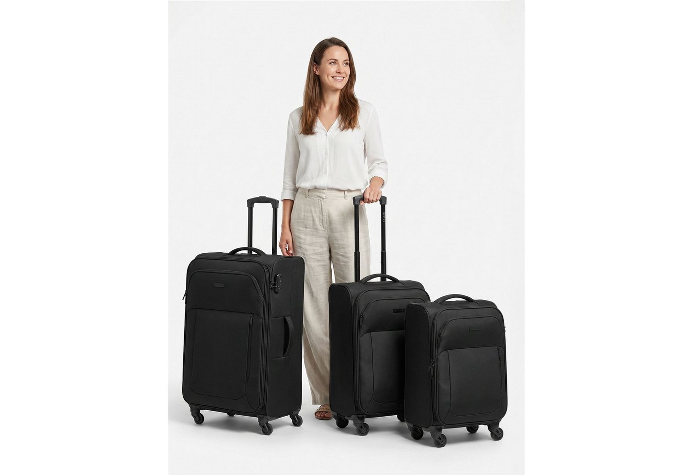 Police Trolleyset San Francisco, 4 Rollen, (3-teilig, 3 tlg), Polyester – Bild 3 von 5