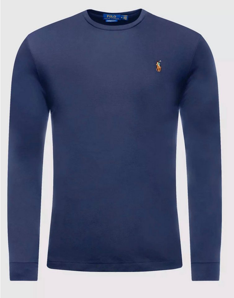Polo Ralph Lauren Longsleeve Interlock Pony Langarm gerippter Rundhalsausschnitt und Ärmelabschlüsse – Bild 2 von 5
