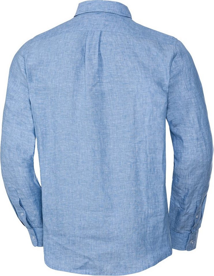 Polo Sylt Langarmhemd Baumwoll-Leinen-Mix, natürlich thermoregulierend – Bild 3 von 5