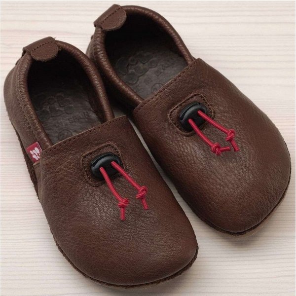 POLOLO Kinderschuhe, Unisex Hausschuh mit Kordel, Barfußschuh
