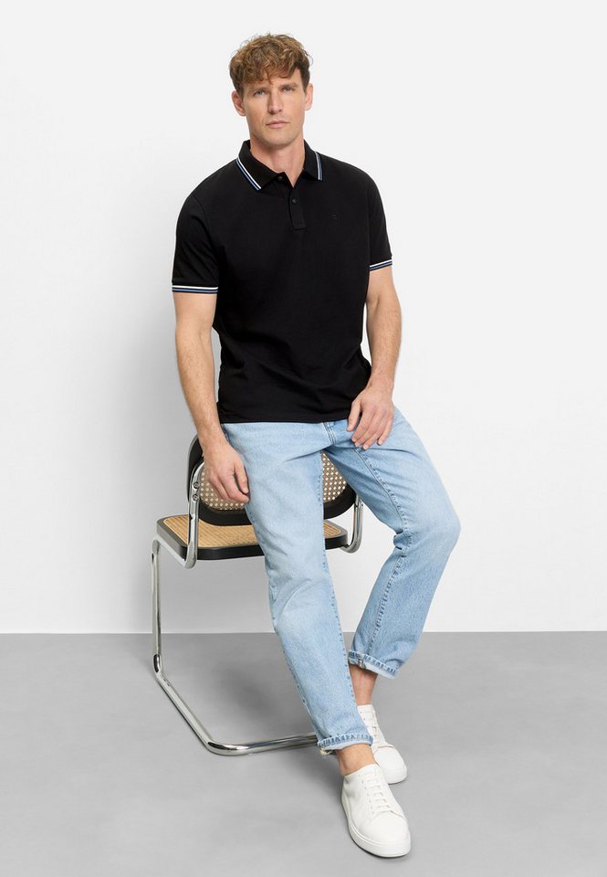 OLYMP Poloshirt OLYMP Casual Wirk, Regular Fit – Bild 3 von 5