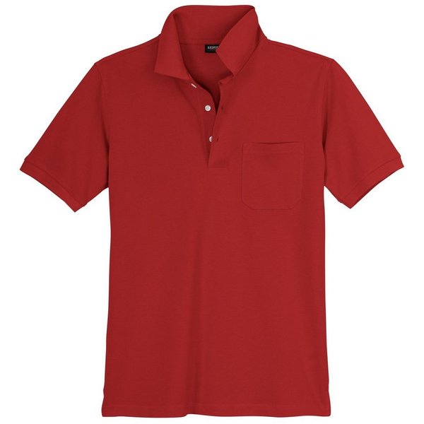 redfield Poloshirt Redfield Basic Poloshirt rot Übergröße Ralph