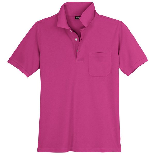 redfield Poloshirt Redfield Übergrößen Basic Poloshirt Ralph fuchsia