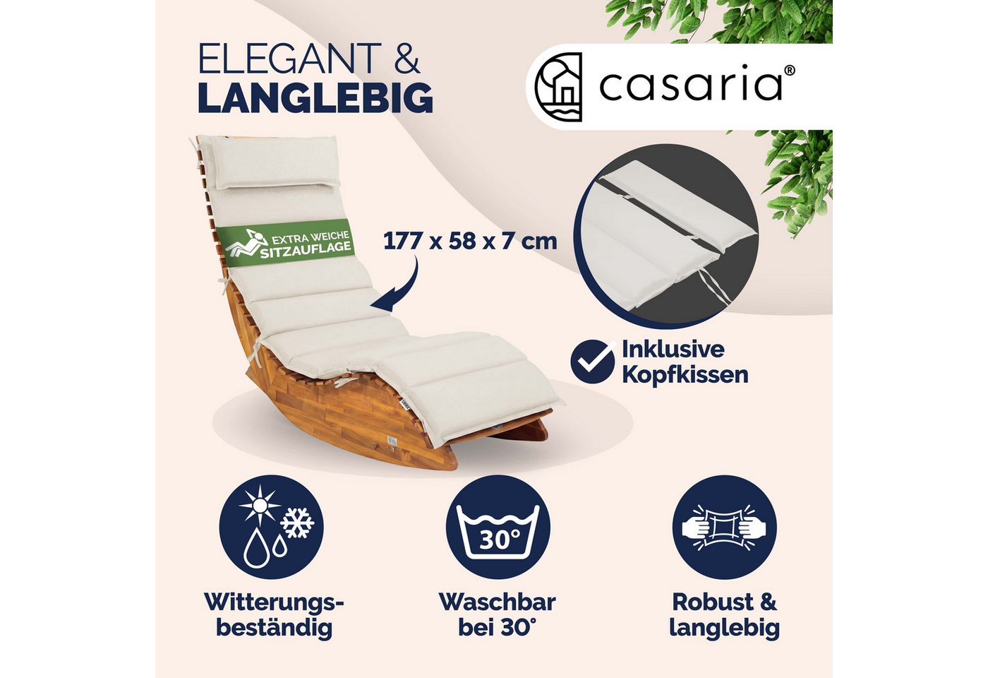 Detex Polsterauflage Detex, wasserabweisend – Bild 2 von 5