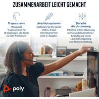 Poly Blackwire 3210 Mono USB-C/A