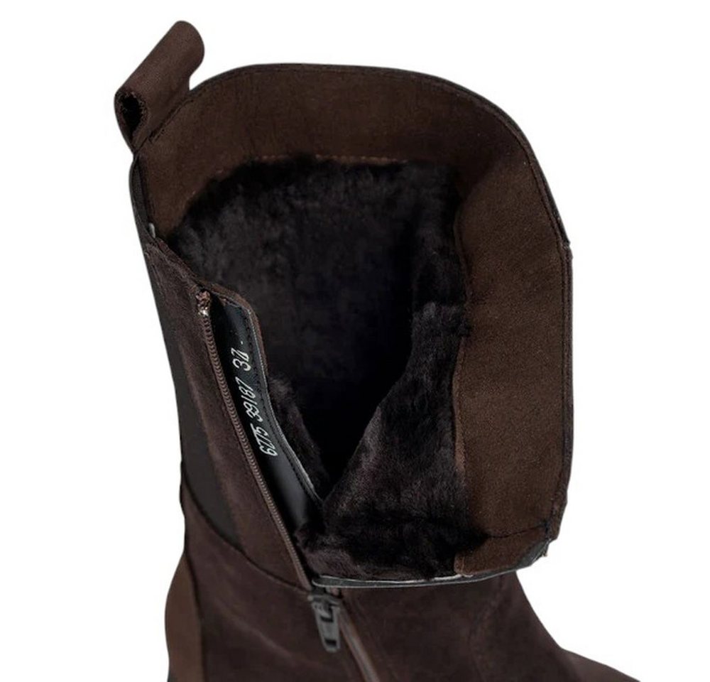 Pomar UTU GTX (Wildleder, wasserdicht, extrem warm, gefüttert) dunkelbraun Winterstiefel – Bild 4 von 5