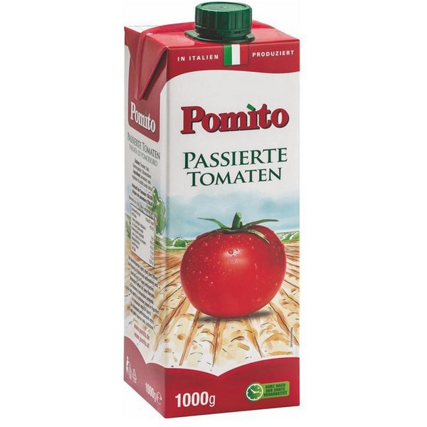 Pomito Saucen, Pomito passierte Tomaten aus frischen italienischen Tomaten 1000g