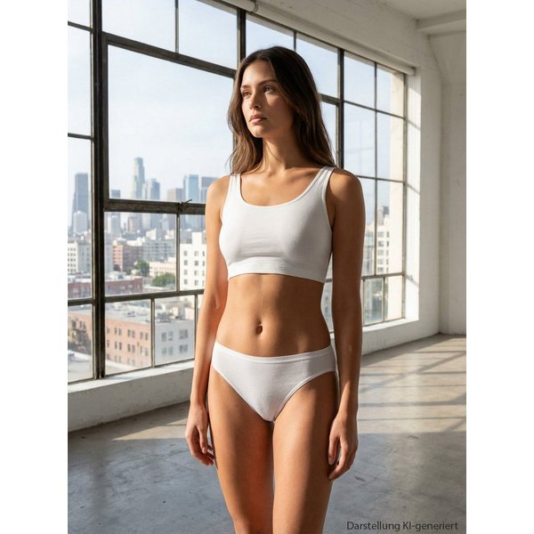Pompadour Slip Basic mit flachen Nähten, ohne Seitennähte im 5er Pack