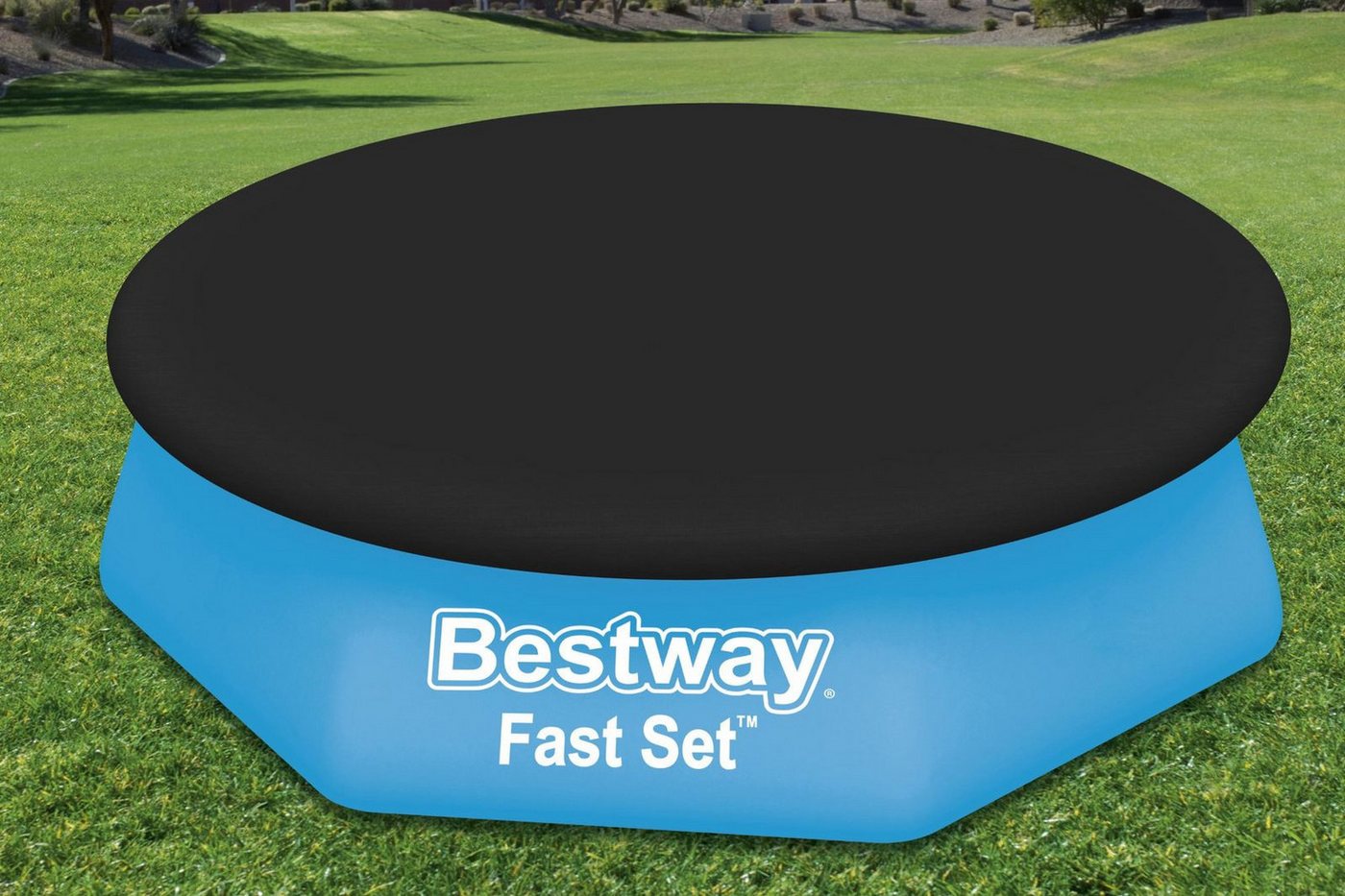 BESTWAY Pool-Abdeckplane Bestway PVC Pool Abdeckplane Ø244cm – Bild 3 von 5