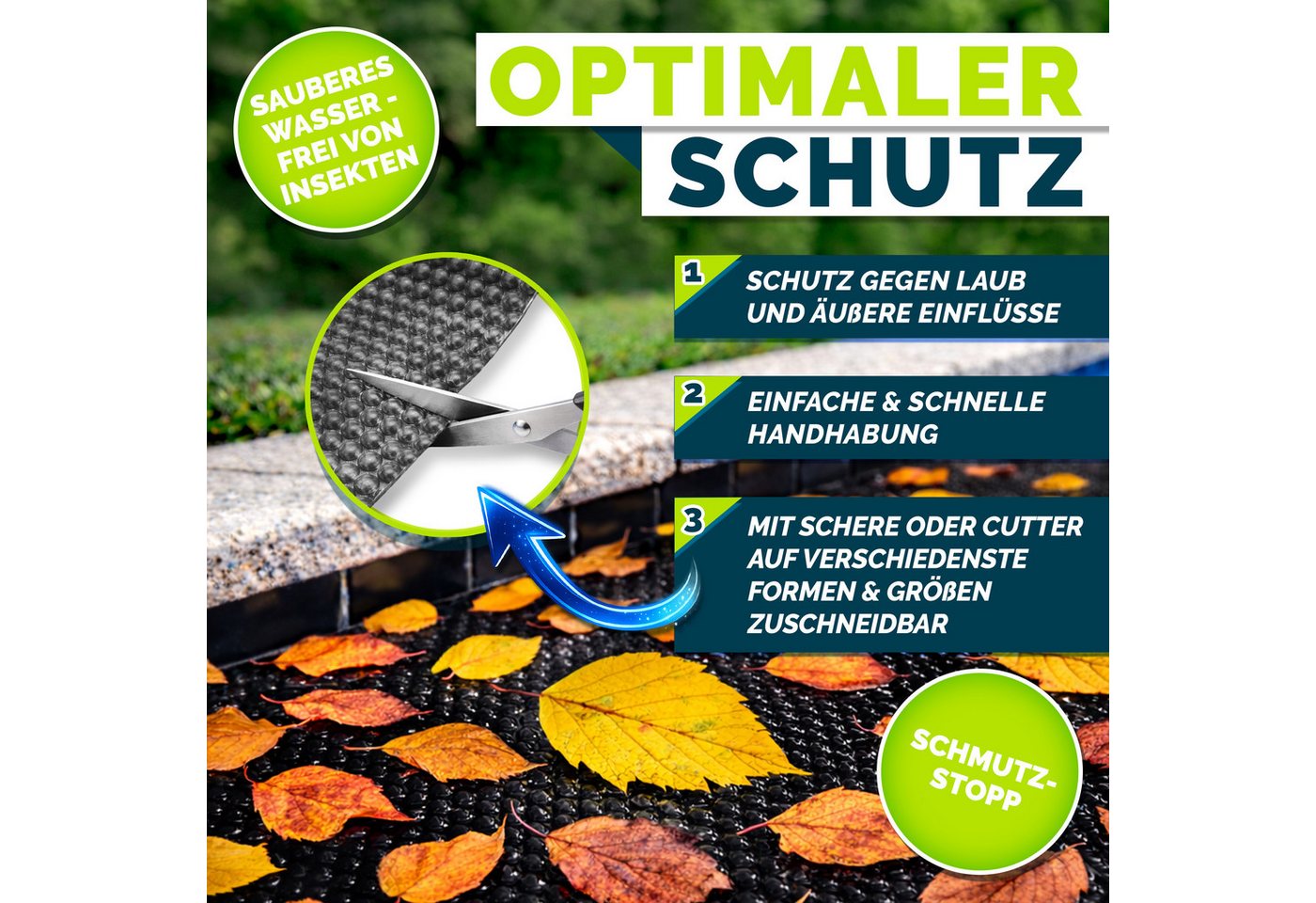 tillvex Pool-Abdeckplane tillvex Pool Solarfolie Solarplane Solarheizung Solarabdeckplane Poolh (Pool Solarabdeckplane Rund & Rechteckig, Prozent), Hochwertige  – Bild 5 von 5