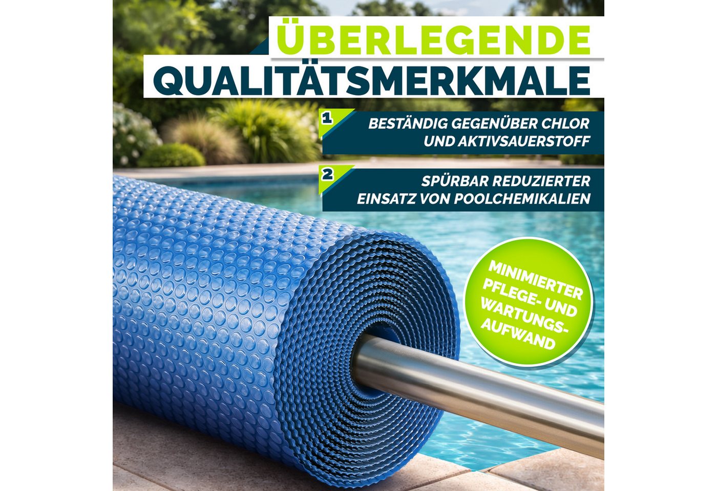 tillvex Pool-Abdeckplane tillvex Solar-Poolfolie 400µ (Packung) – Bild 3 von 5