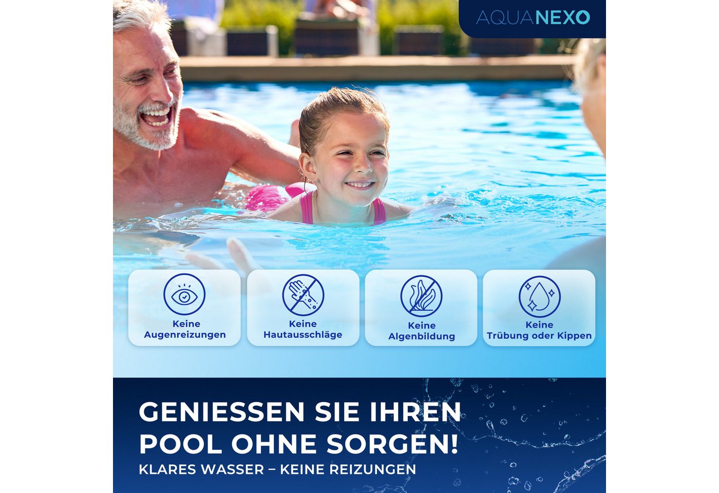 AquaNexo Pool-Wassertest Aquanexo Pool Schütteltester pH und Chlor inkl. 60 Pool Testtabletten, 60 Testtabletten inklusive – Bild 5 von 5