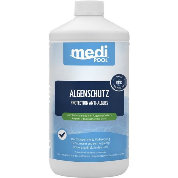 mediPOOL Poolpflege mediPOOL Algenschutz 1 L, (Spar-Set)