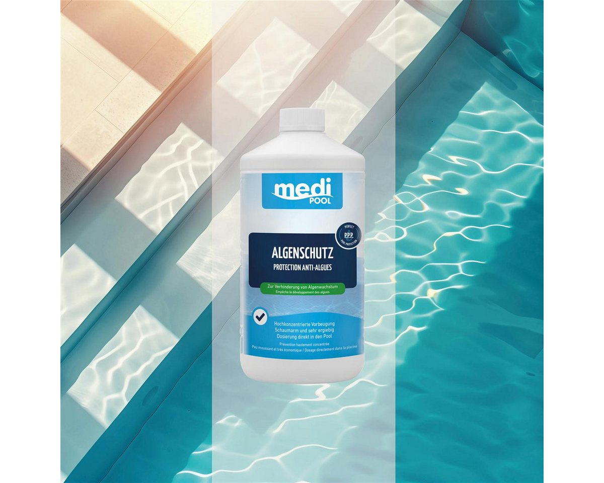mediPOOL Poolpflege mediPOOL Algenschutz 1 L, (Spar-Set) – Bild 3 von 5