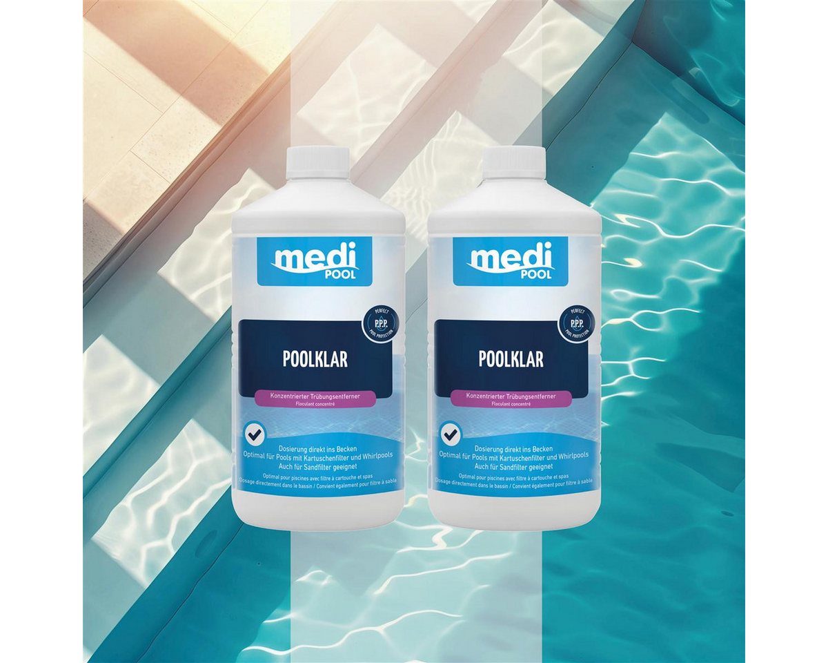 mediPOOL Poolpflege mediPOOL PoolKlar 2x 1L, (Spar-Set) – Bild 3 von 5