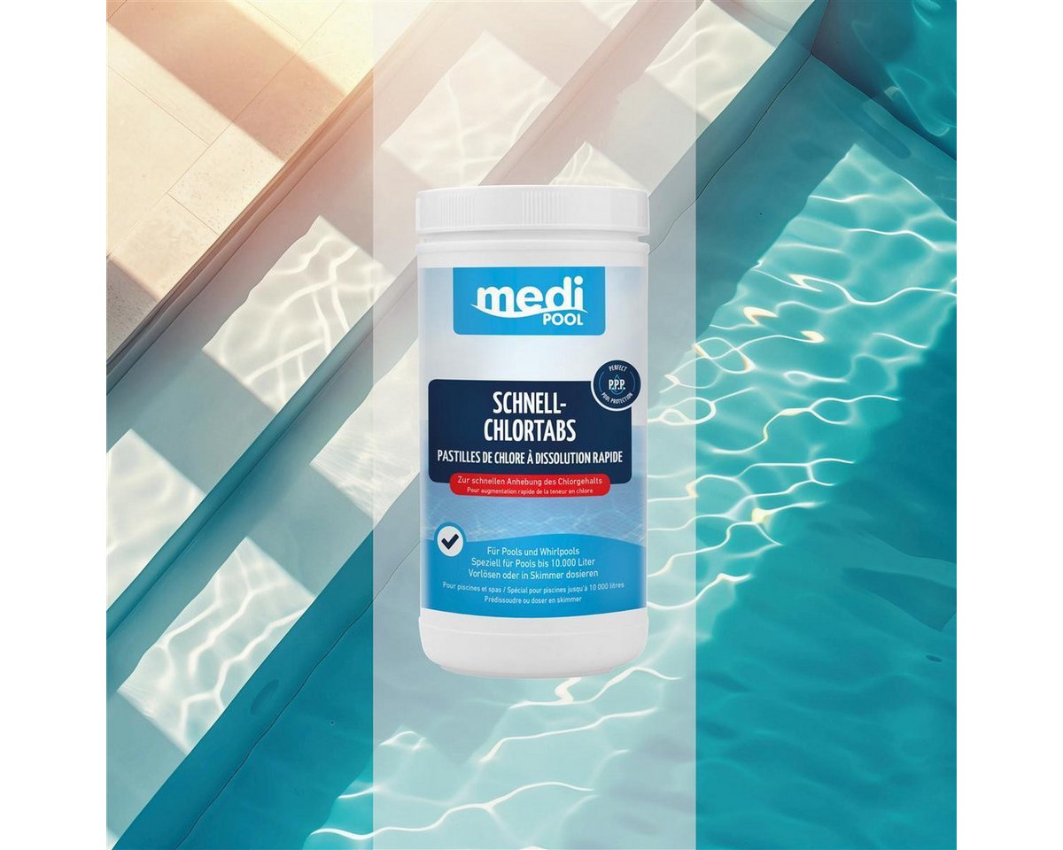 mediPOOL Poolpflege mediPOOL Schnell-ChlorTabs 1 kg, (Spar-Set) – Bild 4 von 5