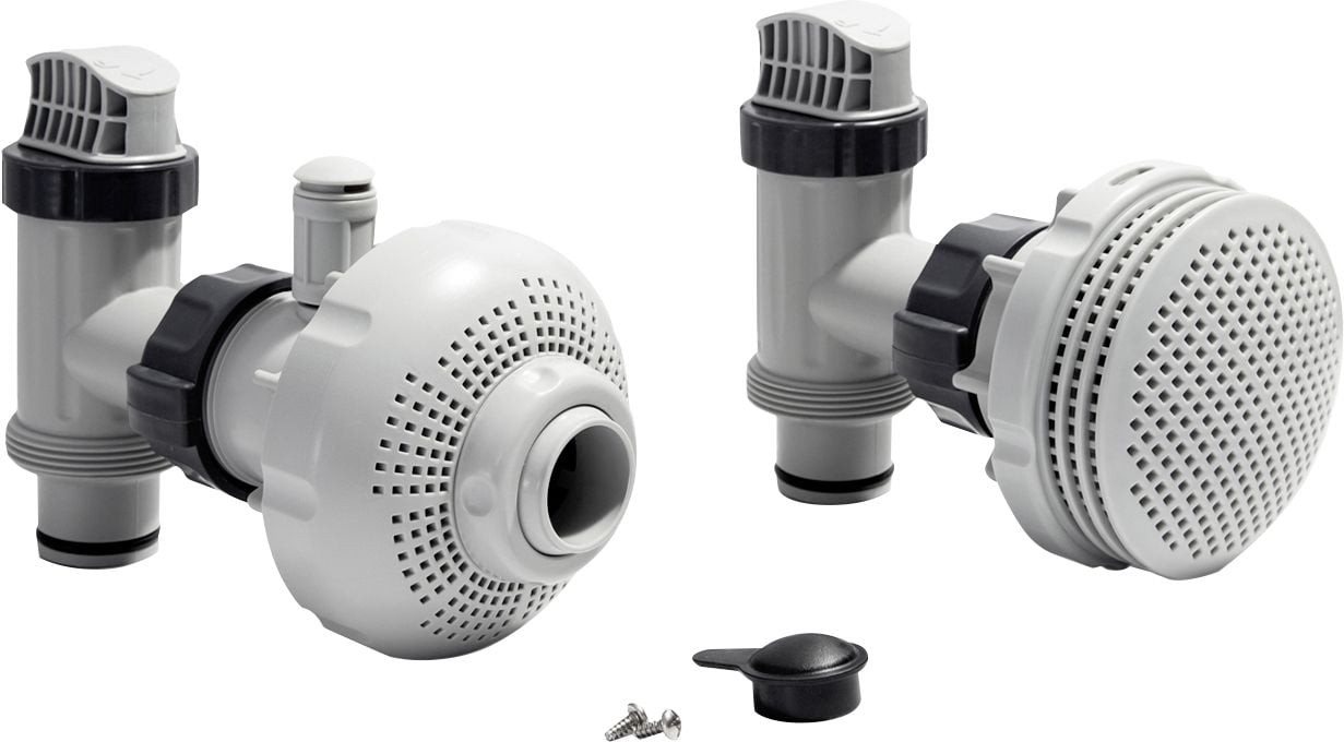 Intex Poolschlauch Intex Anschluss-Set Ø 38 mm 7,3 bis 9,2m³/h grau – Bild 2 von 2