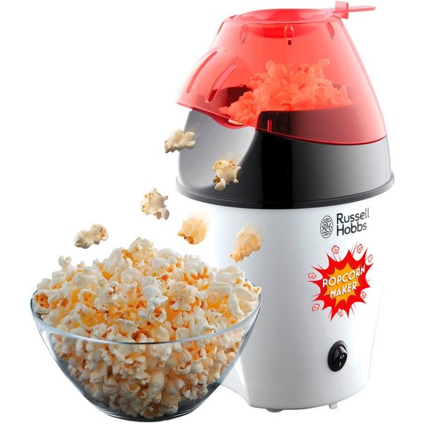 RUSSELL HOBBS Popcornmaschine Russell Hobbs Popcornmaschine Popcorn Maker Fiesta 24630-56 1290 W, Zubereitung durch Heißluft mit Messlöffel