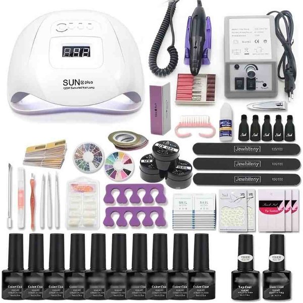 POPOLIC Nagellack-Set DIY Nail-Art-Set, 8ml 10/20-Farben Nagellack-Set, 1-tlg., Kontakt-Maniküre-Werkzeuge für Anfänger/Profi-Maniküre(10-Farben)