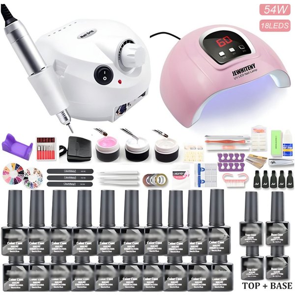 POPOLIC Nagellack-Set DIY Nail-Art-Set, 8ml 10/20-Farben Nagellack-Set, 1-tlg., Kontakt-Maniküre-Werkzeuge für Anfänger/Profi-Maniküre(20-Farben)