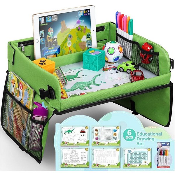 POPOLIC Spieltisch Kinder Reisetisch, sitz Spiel-Lernspielzeug für den Innenbereich, (1-tlg), Zeichenbrett Geschenk für zu Hause Schule Reise