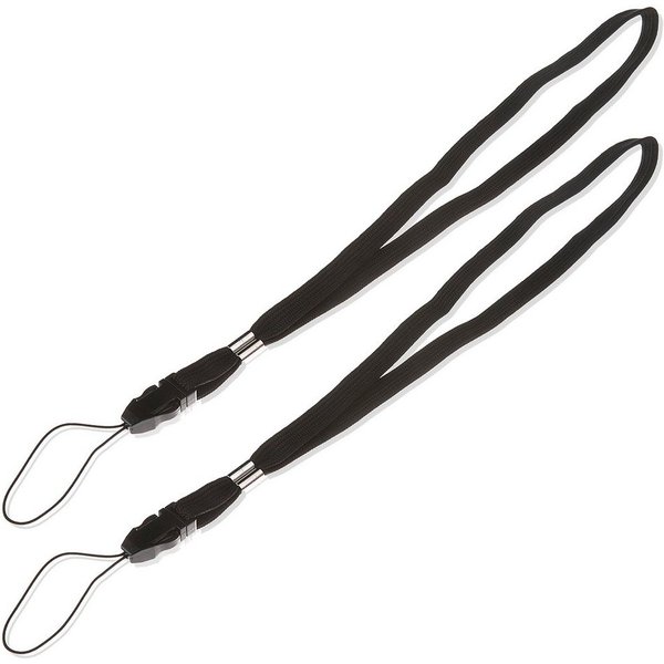 Poppstar Handschlaufe (2-St), Handschlaufen 2 Stück für Kamera, Handy (Umfang 34cm) schwarz