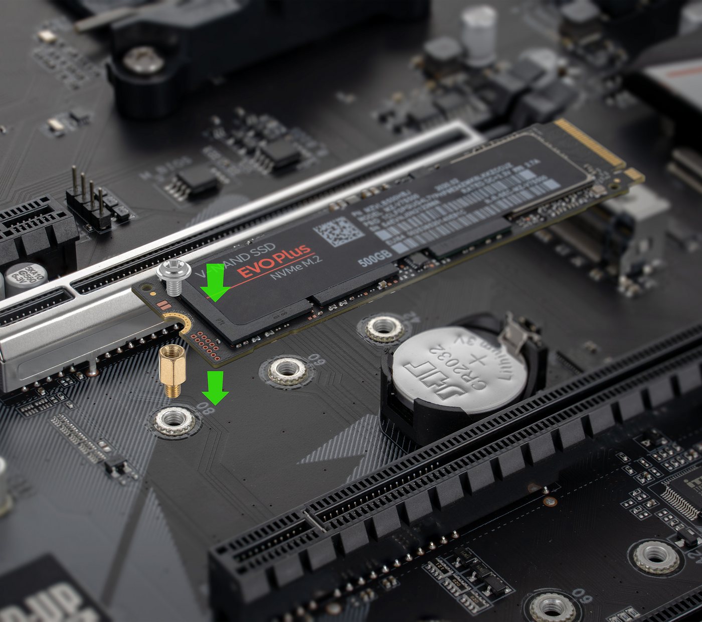 Poppstar Schrauben-Set, PC Schrauben Set (f. M.2 SSD / NVMe Montage Motherboard-Mainboard) – Bild 3 von 4