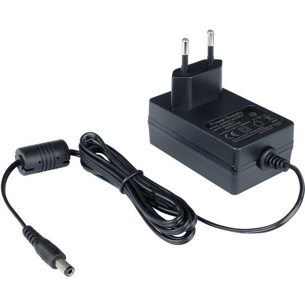 Poppstar Steckernetzteil 12V 2A (5,5/2,1mm) Adapter Universal-Netzteil (Stromadapter für externe Festplatten-Gehäuse, Dockingstation, 150cm)