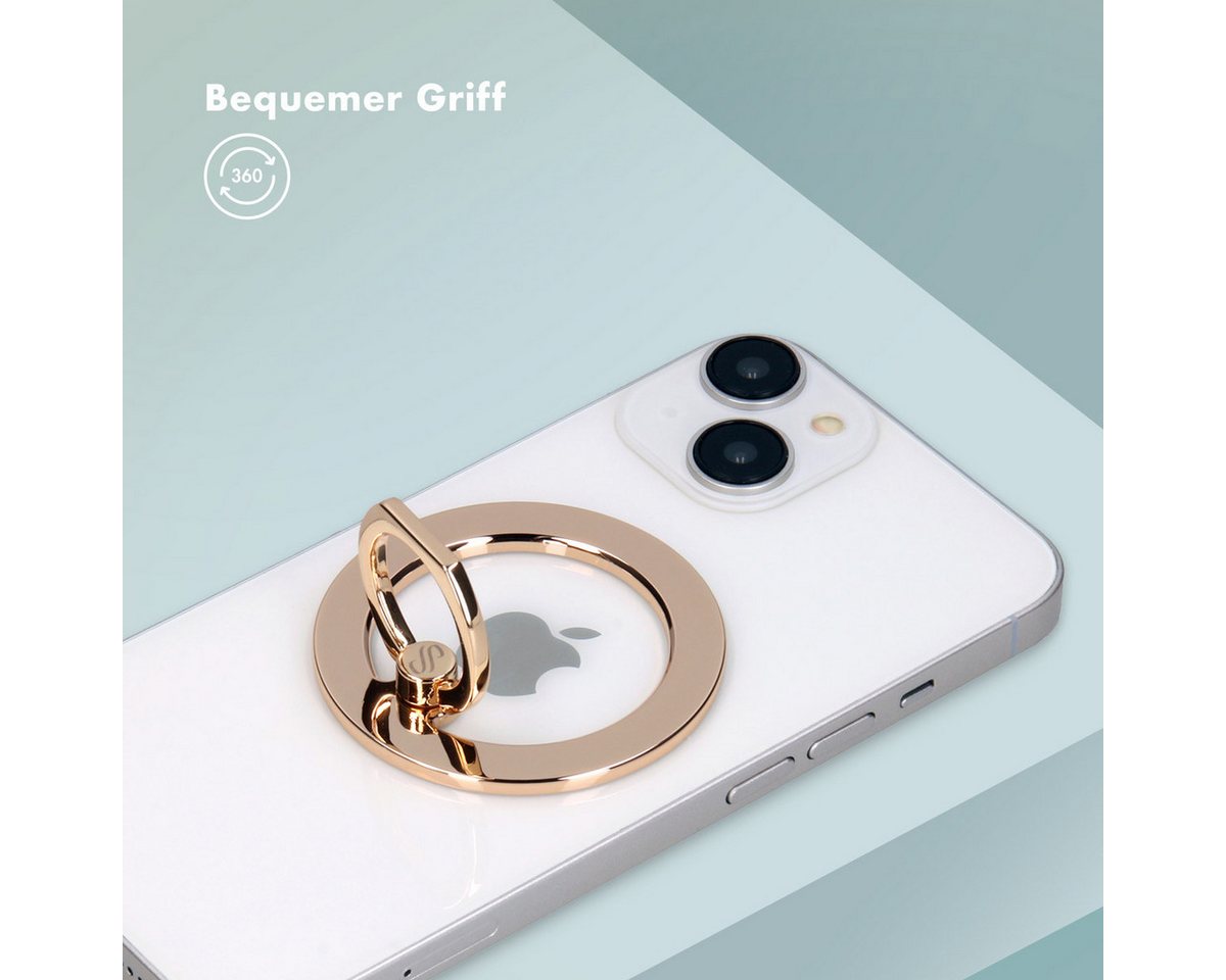 Selencia Popsockets Selencia Handyringe MagSafe - Gold, (1-tlg) – Bild 3 von 5