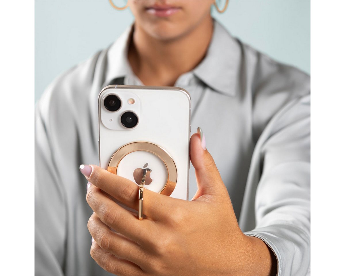 Selencia Popsockets Selencia Handyringe MagSafe - Gold, (1-tlg) – Bild 4 von 5