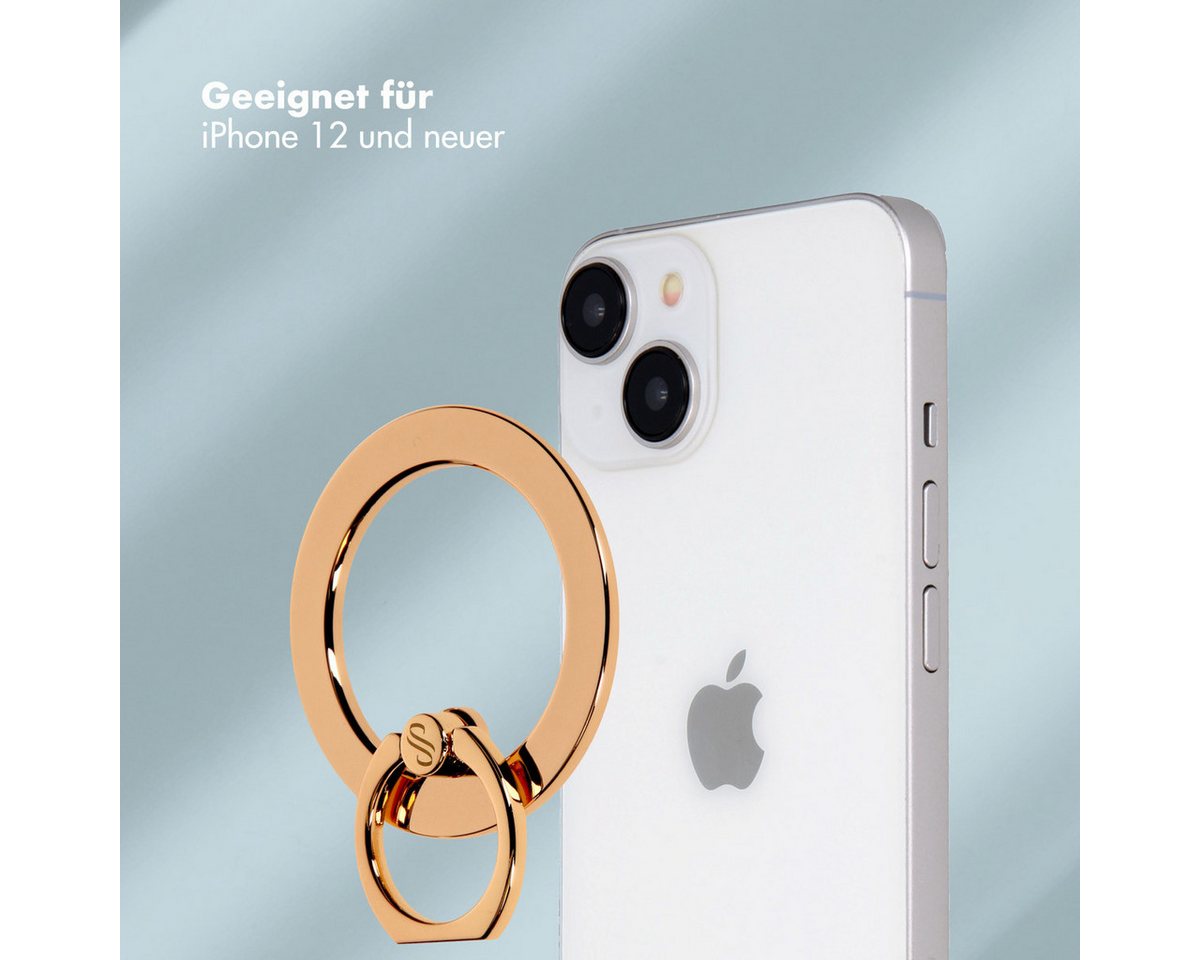 Selencia Popsockets Selencia Handyringe MagSafe - Gold, (1-tlg) – Bild 5 von 5