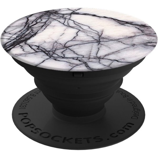 Popsockets Popsockets PopSockets, PopGrip, Ausziehbarer Fingerhalter White Marble