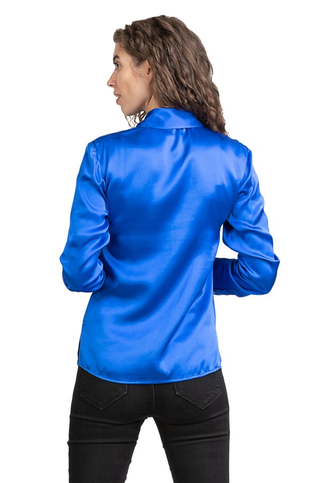 Posh Gear Seidenbluse Camicia da Donna Bluse aus Seide blickdichte Seide – Bild 5 von 5