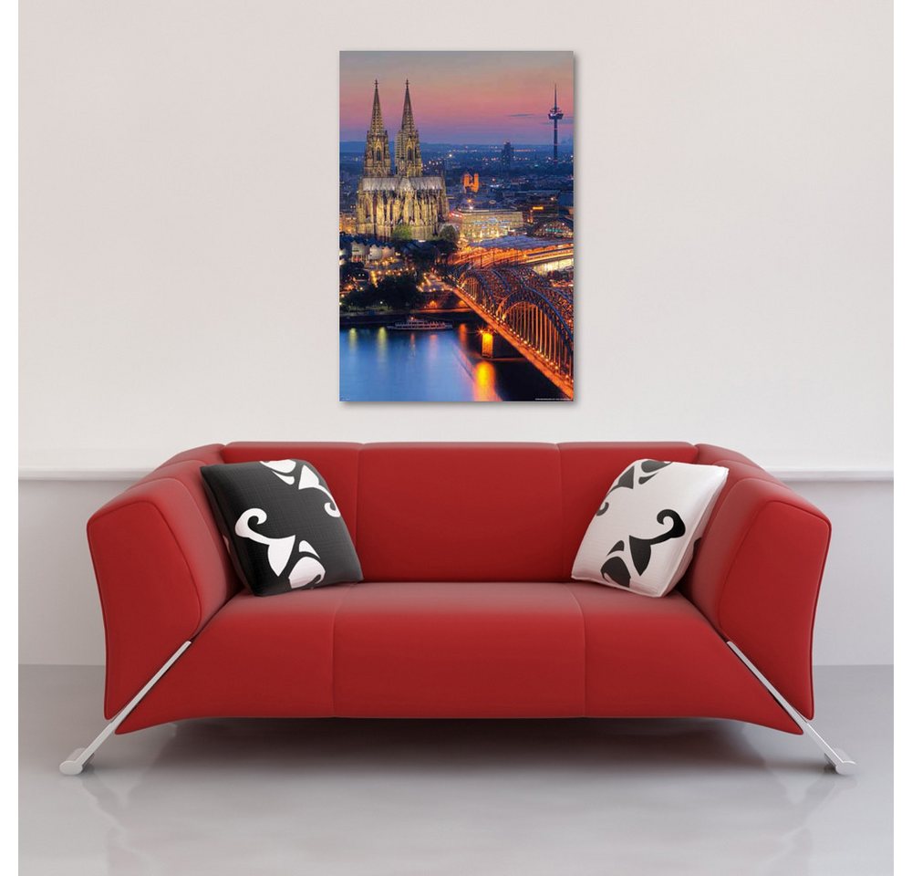Poster Deutsche Städte - Poster - Kölner Dom - Nacht – Bild 2 von 2