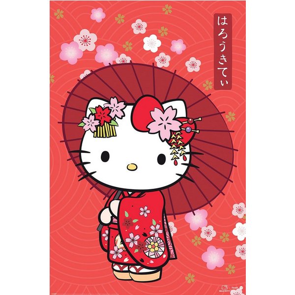 Poster Hello Kitty - Japanese Style - Poster 61x91,5 cm