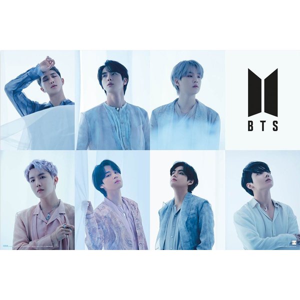 Poster MB 196 - BTS - Collage white - Poster 61x91,5 cm